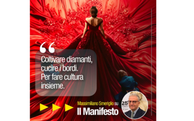 Coltivare diamanti, cucire i bordi. Per fare cultura insieme – Articolo su Il Manifesto